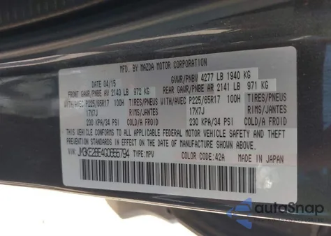 2016 Mazda Cx-5 Sport from USA, damaged, VIN JM3KE2BE4G0655794